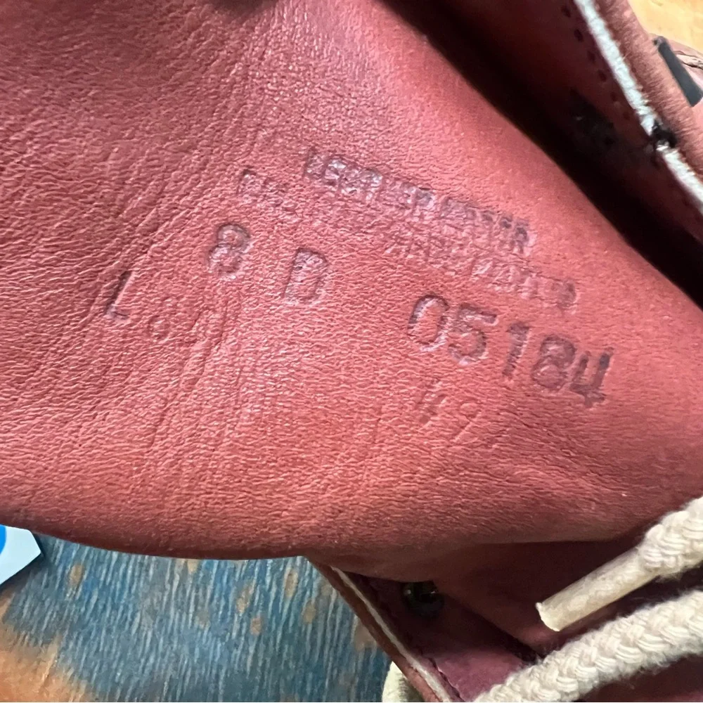 VTG New RED WING 497 Supersole Mocc toe Boot Vintage made USA Brown rare